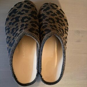 Rothy's Women's Black and Brown Patterned Clog